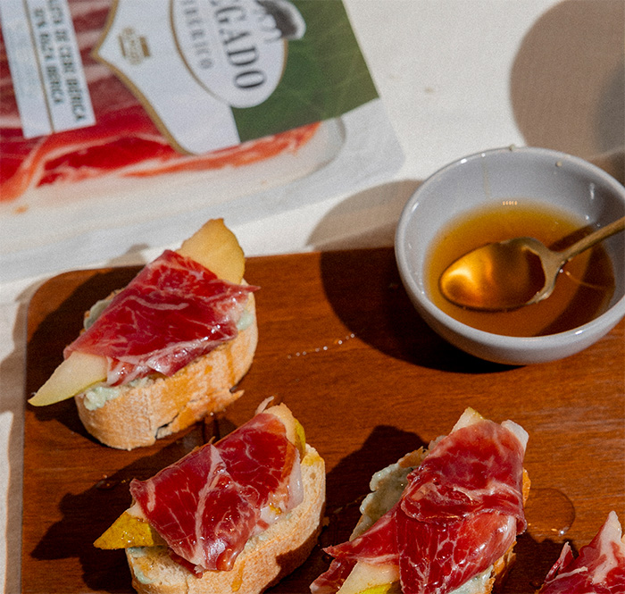 Jamón Legado Ibérico con pera y miel para el Día de la Madre